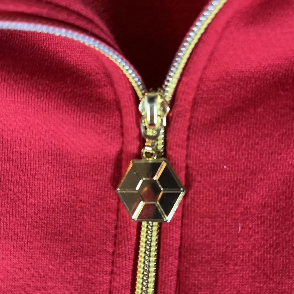 Vtg Southpole Men's XXL Track Jacket Full Zip Embroidered Y2K Hip Hop Red Gold**